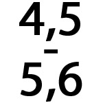 4,5 - 5,6